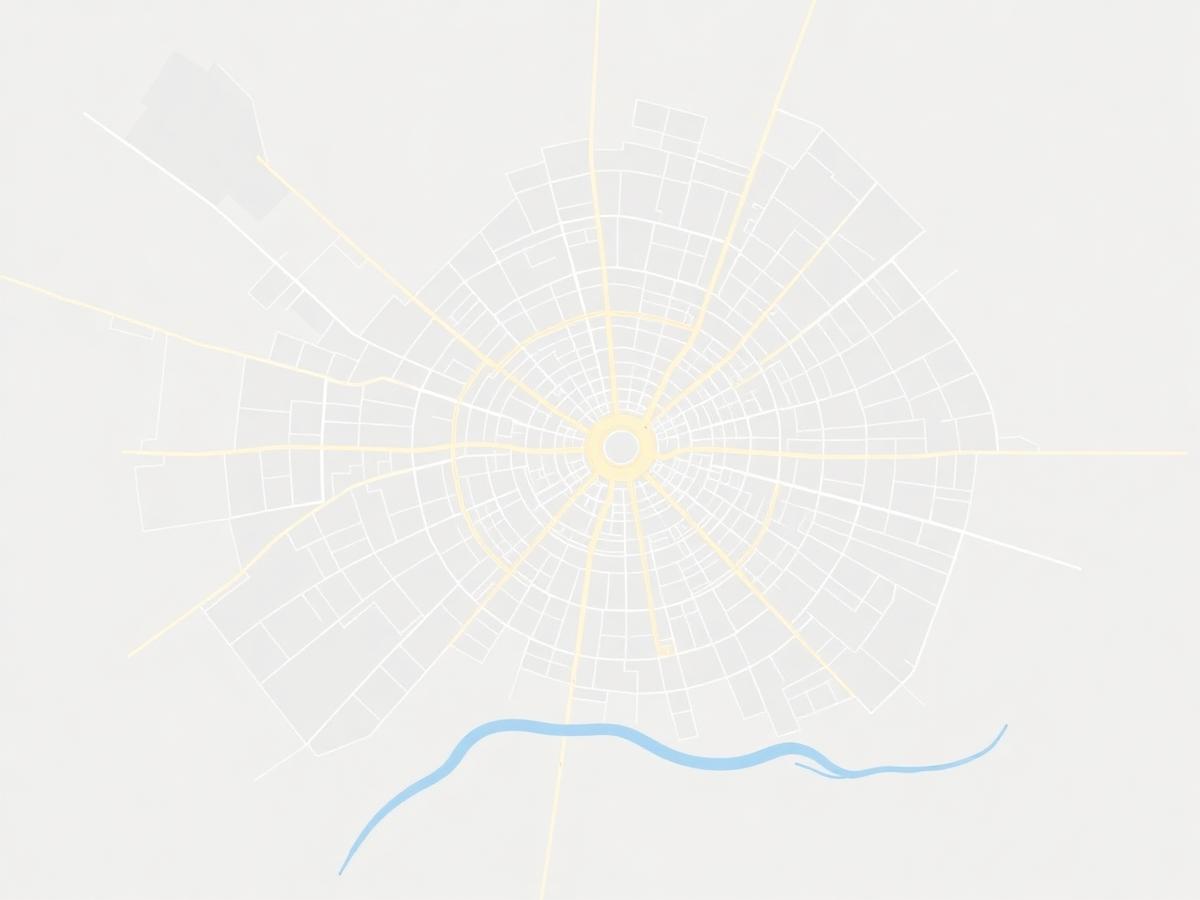 Citywide street map showing the scale of a Mega City campaign